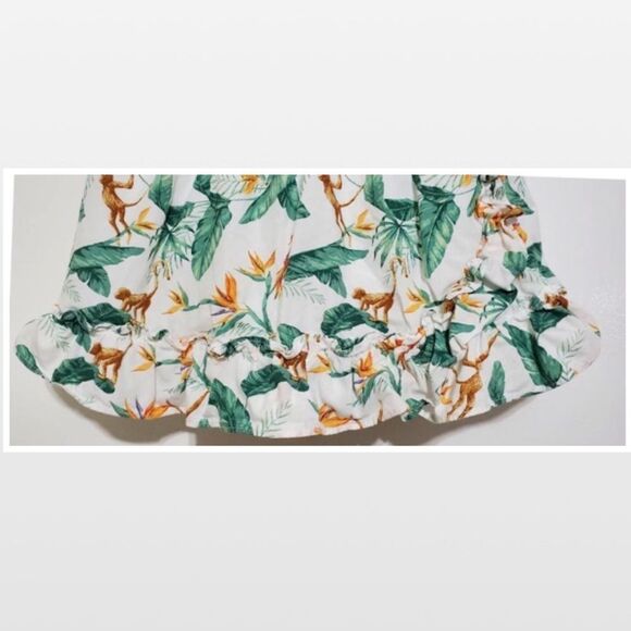 JANIE AND JACK Dress Kids 12-18 Months Tropical White Kid Girl Summer Set - Picture 5 of 16